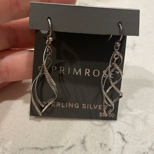Sterling silver dangle earrings